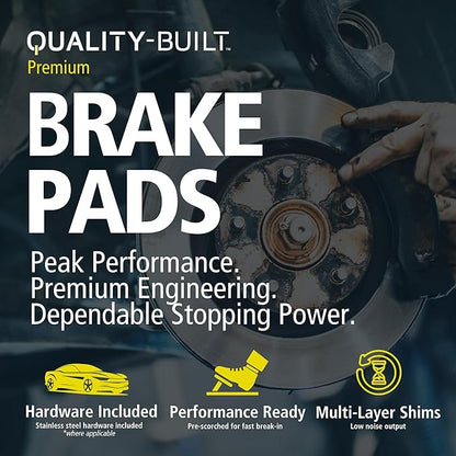 Premium Ceramic Rear Brake Pads Compatible - Image 4