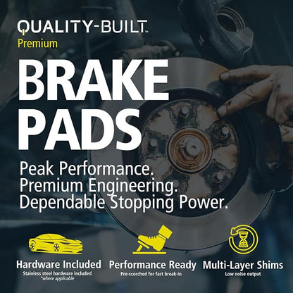 Premium Ceramic Front Brake Pads Compatible - Image 4