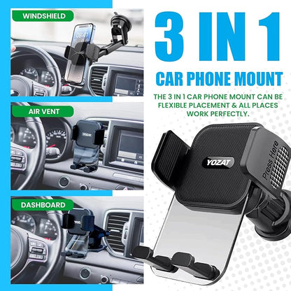 Car Phone Holder for Dashboard, Windshield, Air Vent - Image 7