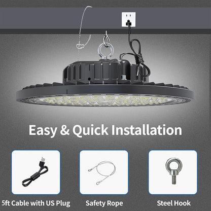 2 Pack UFO LED High Bay Light 200W, 29000 LM, 5000K - Image 7
