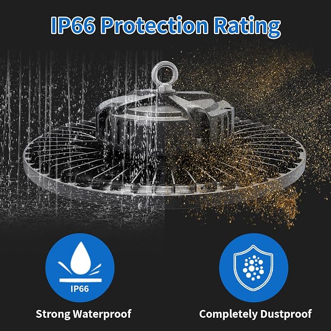 2 Pack UFO LED High Bay Light 150W, 21000 LM, 5000K - Image 5