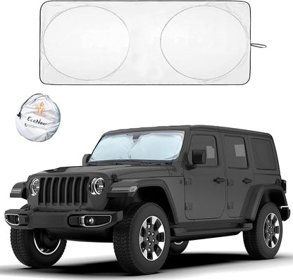 EcoNour Jeep Windshield Sunshade | Sun Visor by EcoNour