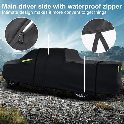 Truck Cover for Chevy Silverado Crew Cab Long Bed 8.3ft Heavy Duty Waterproof - Image 3