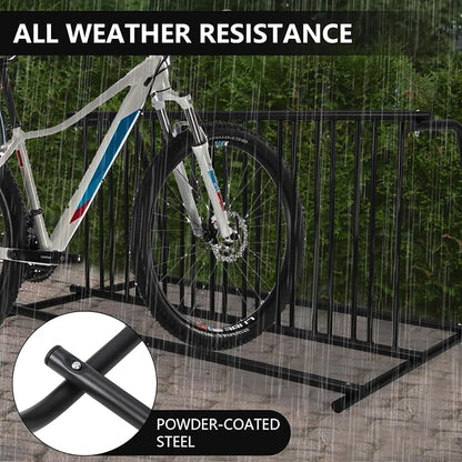 Commercial Bike Rack Garage Floor, Grid Bike Rack in Ground, 10-Bike Capacity - Image 7