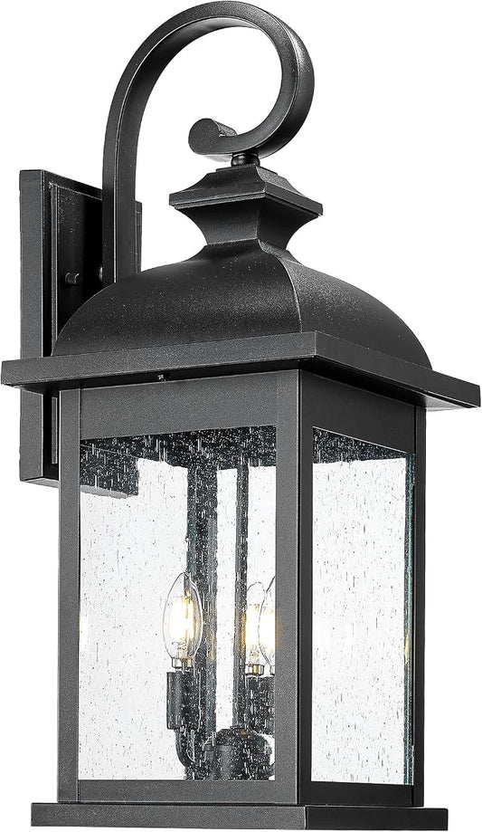FEMILA 26" Outdoor Wall Light, Large Exterior Wall Light Fixtures, 3 Light by FEMILA