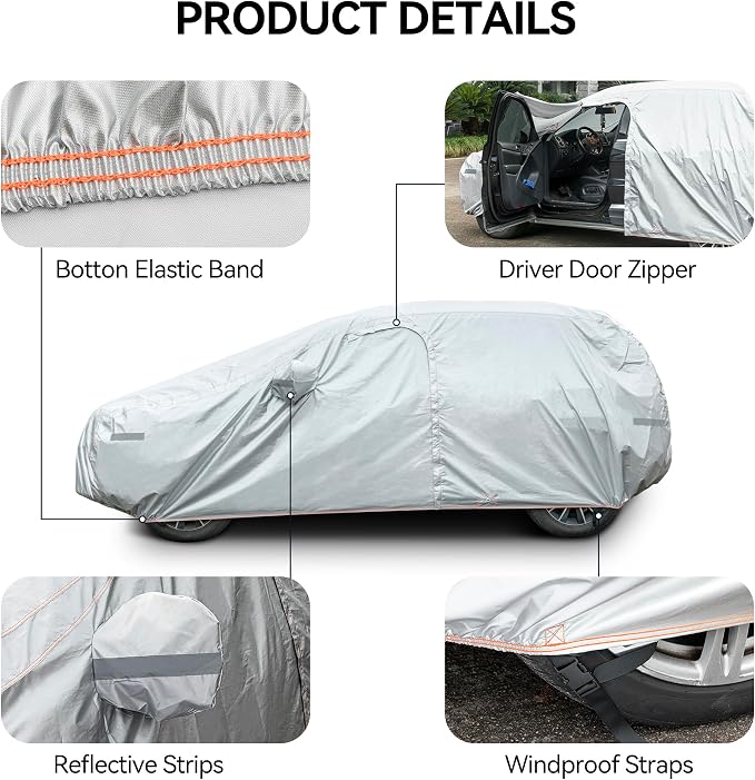 Waterproof SUV Car Cover Fit for Lexus RX350/350H/RX450H/RX500H/RX300/330 - Image 5
