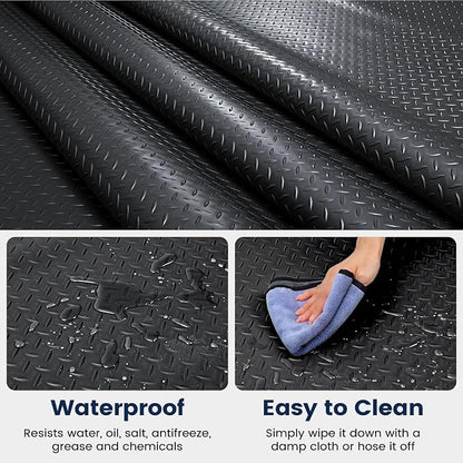 7.5 x 17 FT Garage Floor Mat, Thickened PVC Parking Mat, Anti-Slip Garage Floor - Image 5