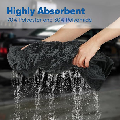 HOMEXCEL Car Drying Towel, 1200GSM Ultra Absorbent Car Cleaning Cloth, - Image 3