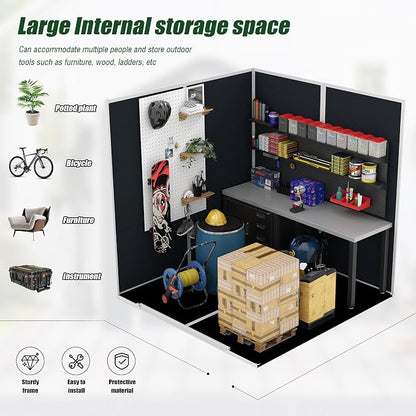 MyVoice 6x6 FT Outdoor Resin Storage Shed - Image 3