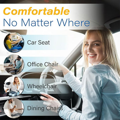 Car Seat Cushion, Ergonomic Memory Foam Car Cushion - Image 9