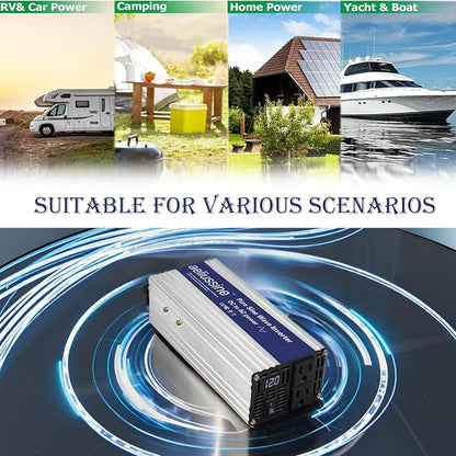800W Pure Sine Wave Inverter-36V DC to 110V 120V AC Power Converter - Image 6