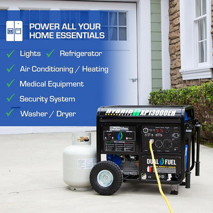 DuroMax XP13000EH 13, 000-Watt Dual Fuel Portable Generator - Image 7