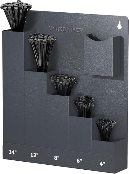 UNITEDPOWER Cable Tie Holder, Wall Mount Storage Rack Organizer by UNITEDTOOLSUNITEDPOWER