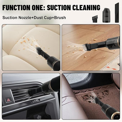 Handheld Car Vacuum Portable Cordless, 12000PA High Power 4 in 1 Vacuum Cleaner - Image 4