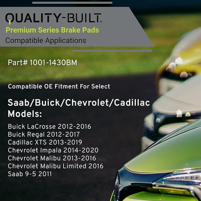 Premium Semi-Metallic Rear Brake Pads Compatible - Image 3