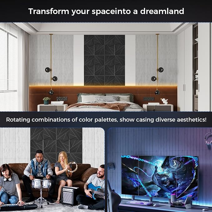 12 Pack Large Soundproof Wall Panels, 15.7 x 15.7 x 0.47 in Sound Proof Foam - Image 6