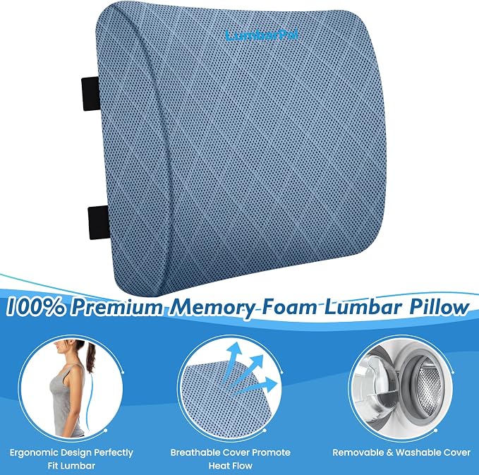 Lumbar Support Pillow for Office Chair Back Support Lumbar Pillow for Car - Image 3