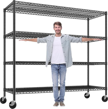 REIBII 60" W Storage Shelves 2878LBS Wire Shelving Unit by REIBII