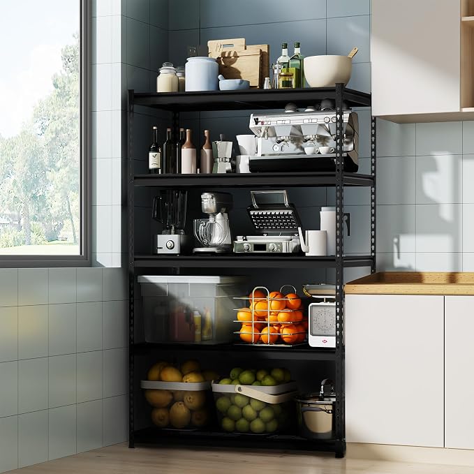 WORKPRO 5-Tier Metal Shelving Unit, 48”W x 24”D x 72”H, Heavy Duty Adjustable - Image 7