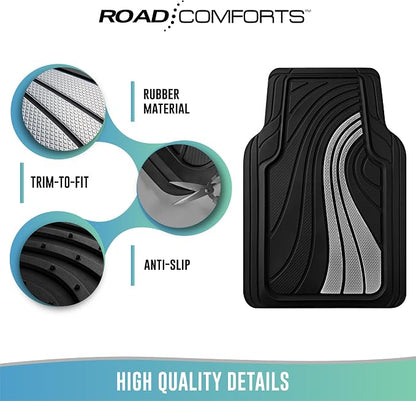 Road Comforts Car Floor Mats Full Set – Front & Rear Car Floor Mats - Image 7