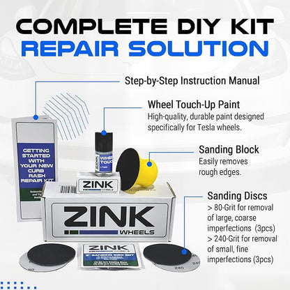 Premium Tesla Wheel Curb Rash Repair Kit - Image 4