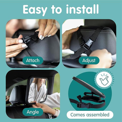 Onco Baby Car Mirror Rear Facing - Image 8