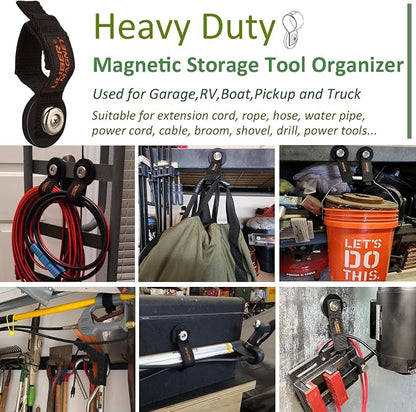 ULIBERMAGNET Strong Magnetic Storage Hooks, Heavy Duty Magnetic Garage Storage - Image 6
