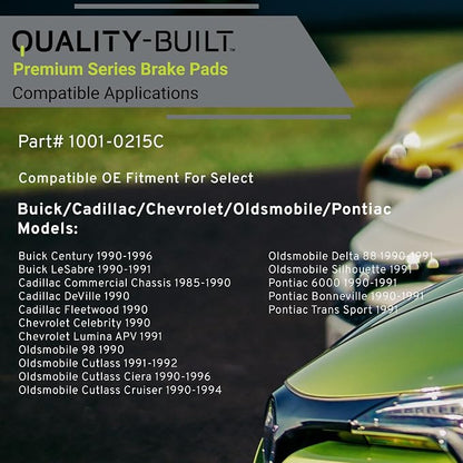 Premium Ceramic Front Brake Pads Compatible - Image 3