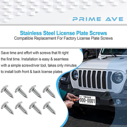 Stainless Steel License Plate Screws - Image 4