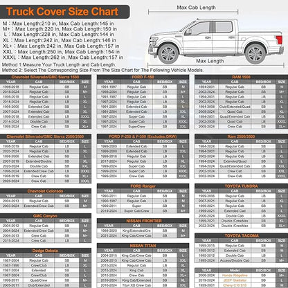 Kayme 7 Layers Truck Cover Waterproof All Weather, Heavy Duty Outdoor Pickup - Image 5