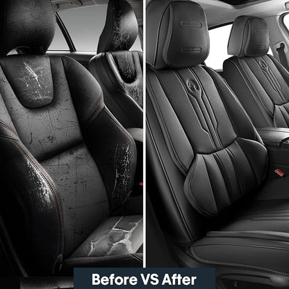 AOOG Front Seat Covers, Car Seat Covers Front Seats, Leather Seat Covers - Image 7