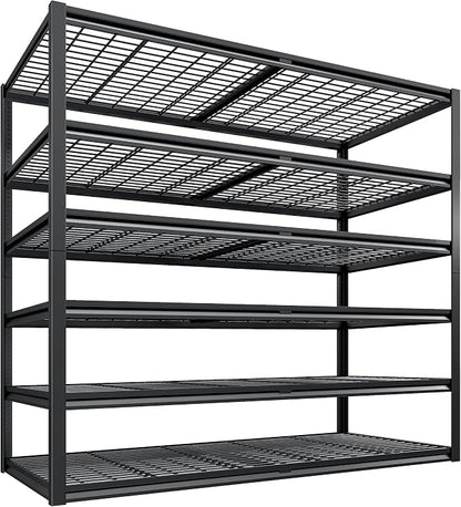 REIBII 3500LBS Garage Shelving, Adjustable Storage Shelves Heavy Duty, 6 Tier by REIBII