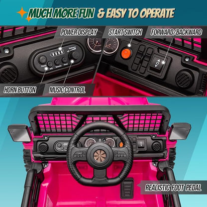 JOYMOR 12V Kids Ride on Truck - Image 4