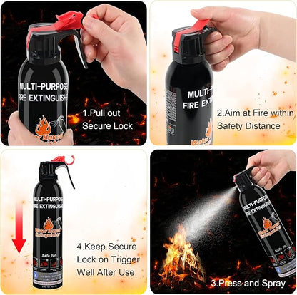 Fire Extinguisher for Home, 4 Pack Vehicle Fire Extinguishers - Image 4