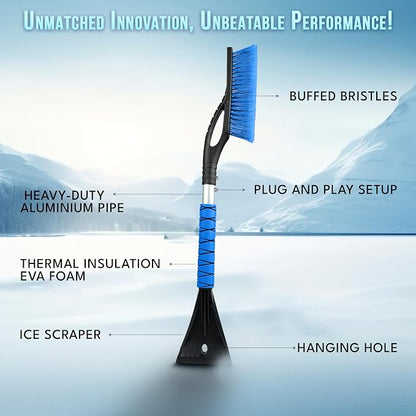 EcoNour 27" Car Snow Brush and Ice Scrapers - Image 4