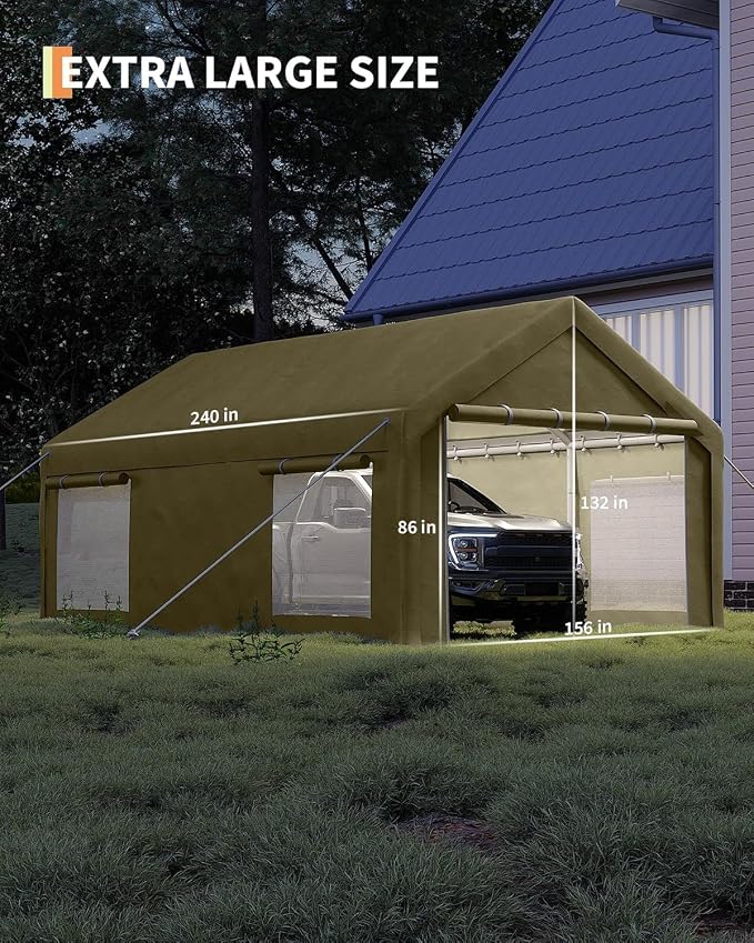13 x 20FT Heavy Duty Carport - Image 3
