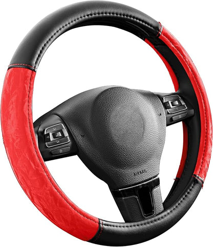 PIC AUTO Steering Wheel Cover, Silk Grain Leather Car Steering Wheel Protector - Image 2