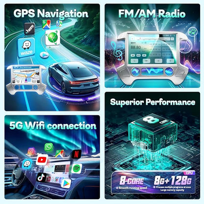 13.1" 8Core 8+128G Car Stereo Radio - Image 5