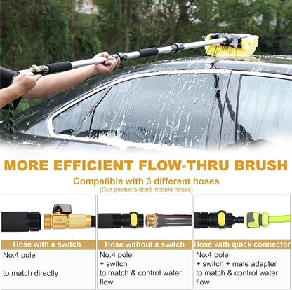 Car Wash Brush with Long Handle - Image 4