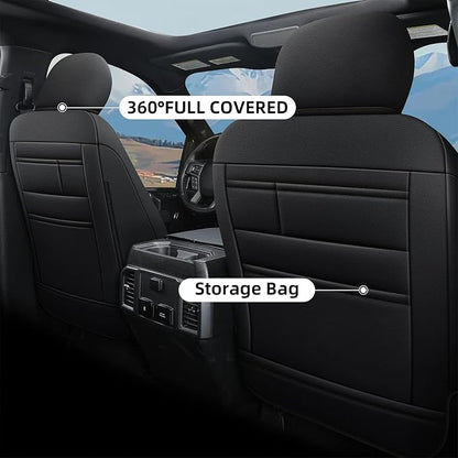 AOMSAZTO Seat Covers for Ford F150 XL XLT: 2015-2024 SuperCrew & F250 F350 F450 - Image 3
