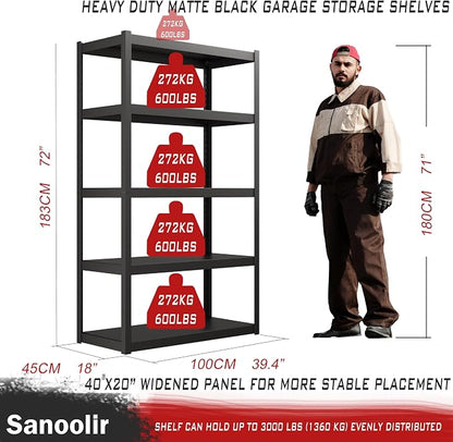 5 Tier Garage Shelves - Image 2