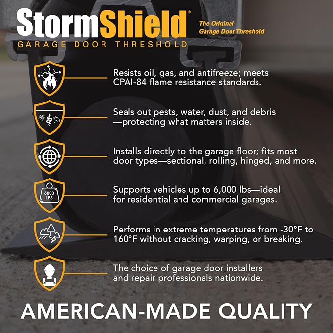 Storm Shield® 10’ Garage Door Seal Threshold Strip - Image 3