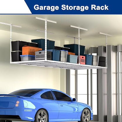 GIOTORENT 3x8FT Heavy Duty Overhead Garage Storage Rack - Image 2