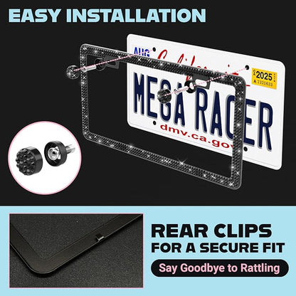 Elegant Bling License Plate Frames - Image 5