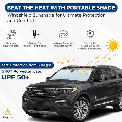 EcoNour Windshield Sun Shade - Image 8