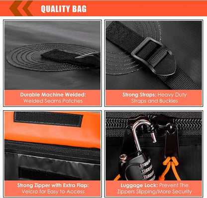 MeeFar Hitch Mount Cargo Carrier Bag Soft Shell 100% Waterproof 15 Cubic Feet - Image 5