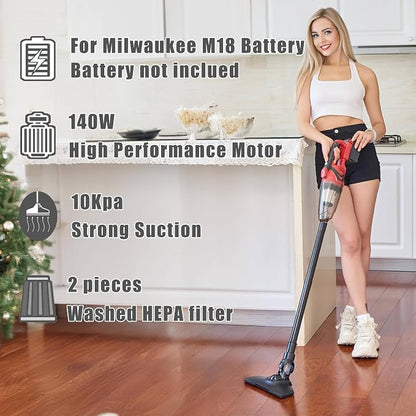 Cordless Vacuum Cleaner for Milwaukee M18 Battery, Wireless Handheld Power - Image 3