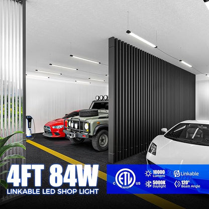 Barrina BS84 LED Shop Lights for Workshop 4FT, 5000K Linkable Light Fixture for - Image 2