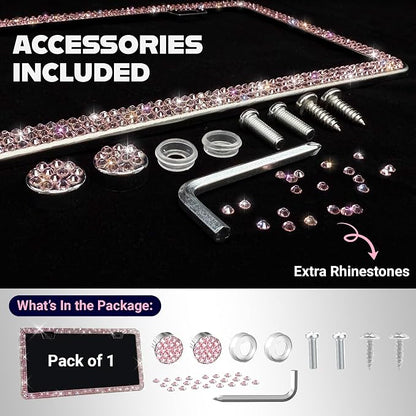 Glamorous Bling License Plate Frame - Image 3