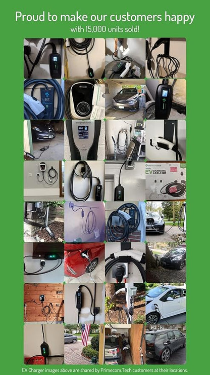 PRIMECOM Level 2 EV Charger 220/240V, 30ft & 50ft, Portable EVSE Electric - Image 9
